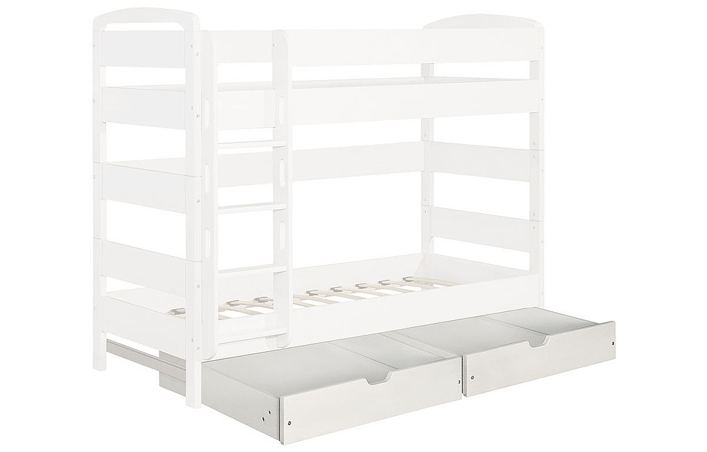 Детская Кровать Массив-Эко Школьник Двухъярусная/Разные Цвета Ш-860 х Г-2060 х В-1640 мм