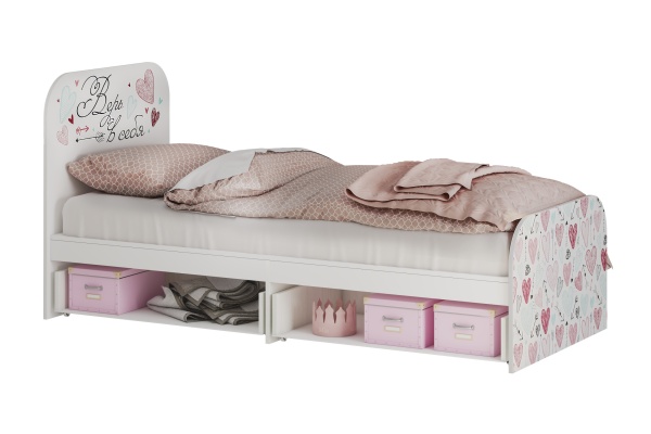 Кровать Малибу light белая