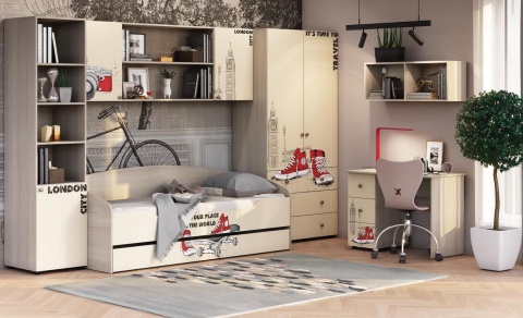 Антресоль-Полка Навесная Мийа-3 ПН-010/Разные Цвета (Ш-2032 х В-688 х Г-317 мм)