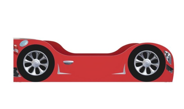 Детская Кровать-Машинка 4 WD (Д-2018 х В-556 х Г-864мм)/Красный или Синий