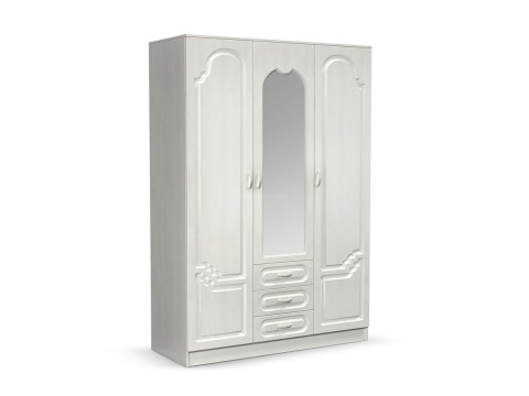 Спальный Гарнитур Герда МДФ Белый/Белый Глянец